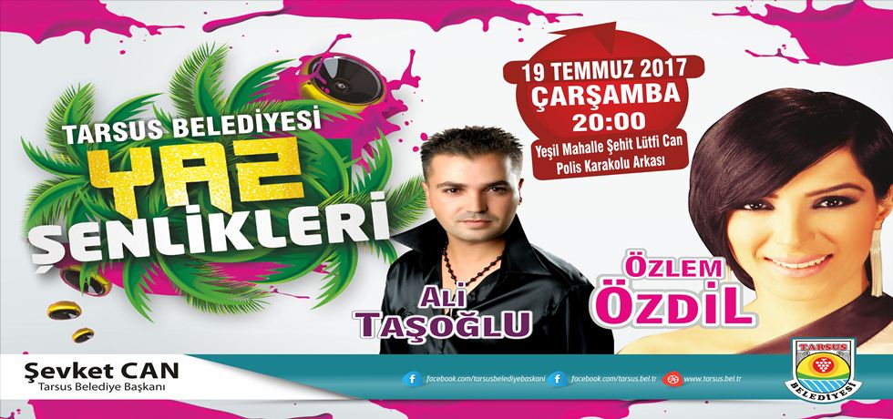 Yeşil Mahallesi’ndeki Yaz Şenlikleri’nde Özlem Özdil ve Ali Taşoğlu Sahne Alacak
